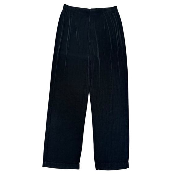 Chico’s Travelers Pants 2 US 12 Medium Black Slinky Knit Pull On Elastic Waist - Picture 1 of 8